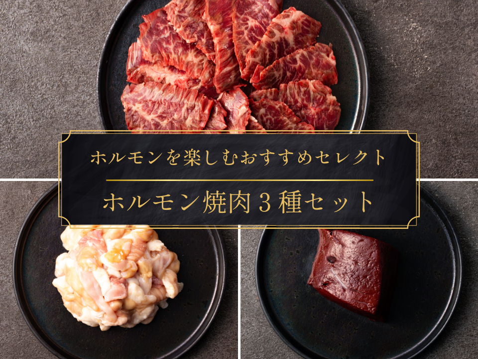 【ギフト】ホルモン焼肉3種セット(ハラミ/ホルモンミックス/レバー)<送料無料>