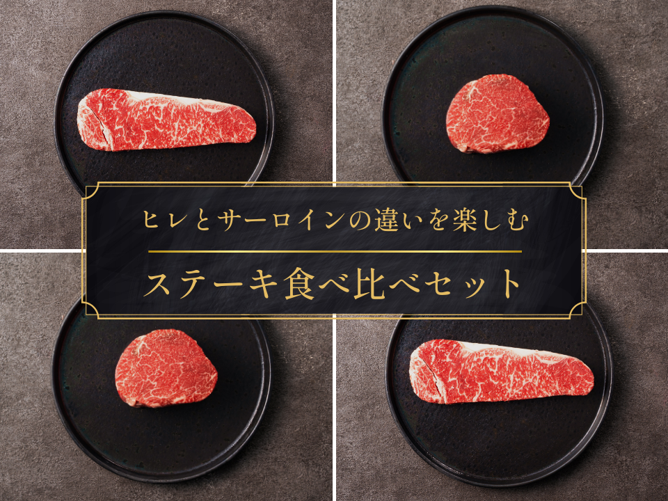 【ギフト】高級ステーキ2種4枚セット(ヒレ/サーロイン)<送料無料>