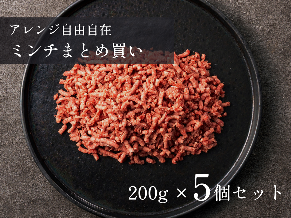 【 特盛 】粗挽きミンチ 1.0kg おまとめ買いセット