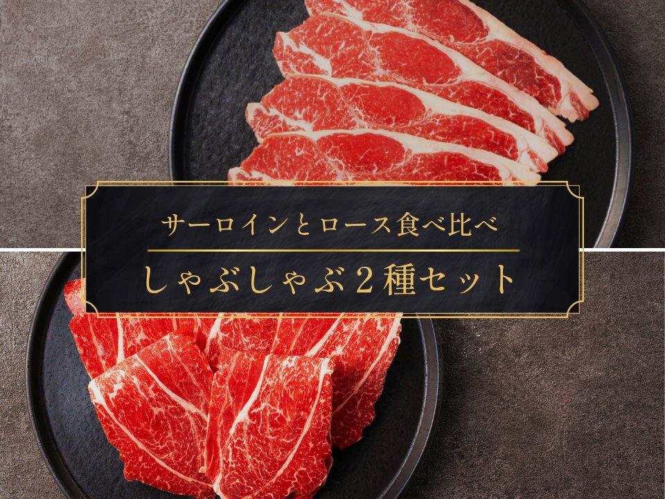 【ギフト】味わい２種しゃぶしゃぶ用セット 計300g（サーロイン/ロース）
