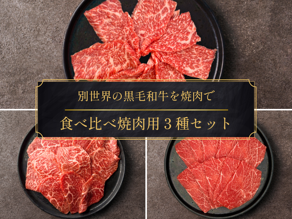 【家計応援＊27％OFF】［～9/27まで］旨み濃厚！焼肉食べ比べ３種セット（800g）