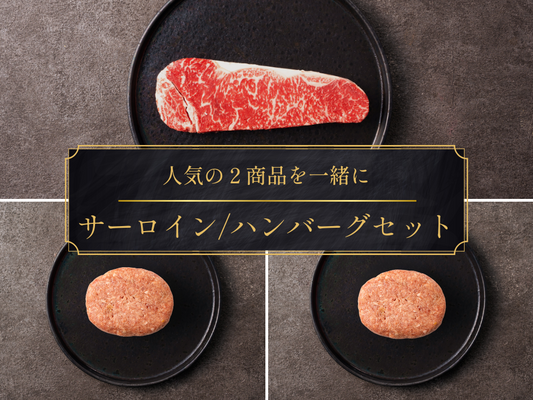 サーロインステーキ/ハンバーグセット