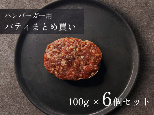 【お試しBOX】ハンバーガー用パティ６枚セット 計600g