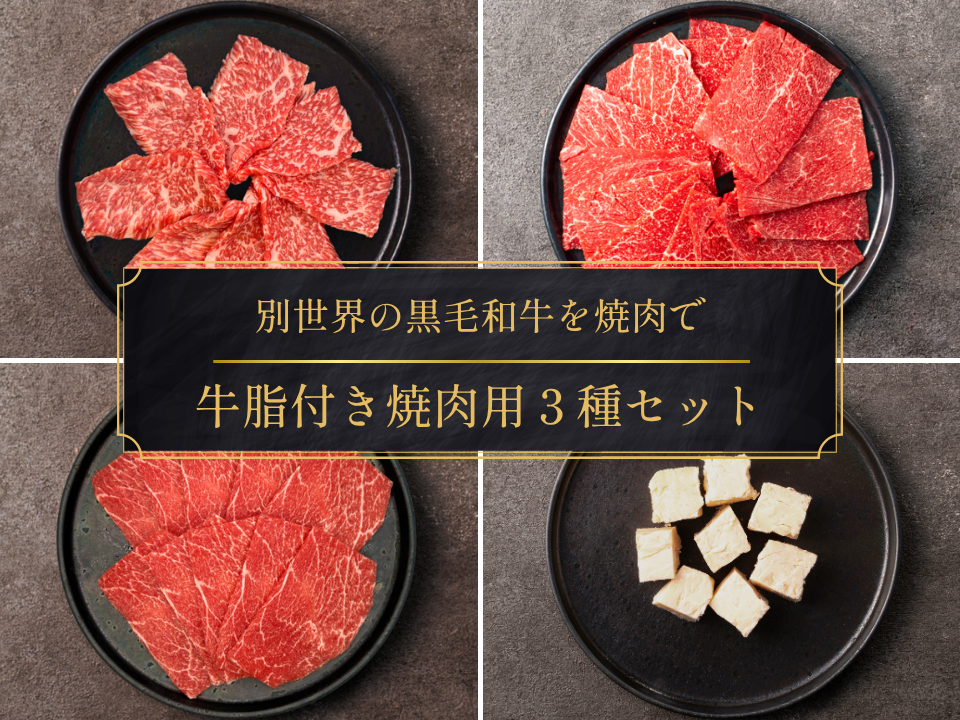 【家計応援＊2,000円引き】［～7/12まで］牛脂付き！焼肉3種セット（800g）
