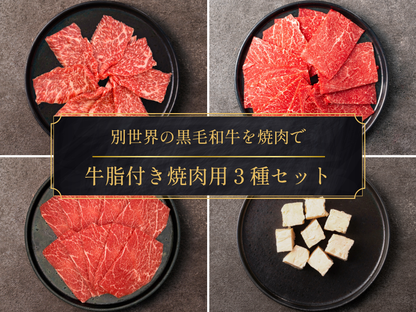 【家計応援＊2,000円引き】［～7/12まで］牛脂付き！焼肉3種セット（800g）