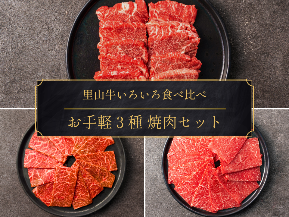 【ギフト】お手軽３種 焼肉セット（カルビ・イチボ・カタ）