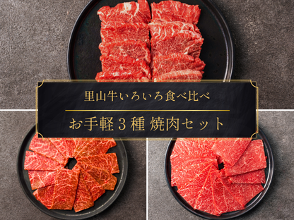 【ギフト】お手軽３種 焼肉セット（カルビ・イチボ・カタ）